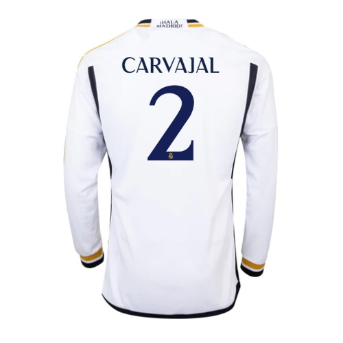 Pánský Fotbalový dres Real Madrid Daniel Carvajal #2 2023-24 Domácí Dlouhý Rukáv